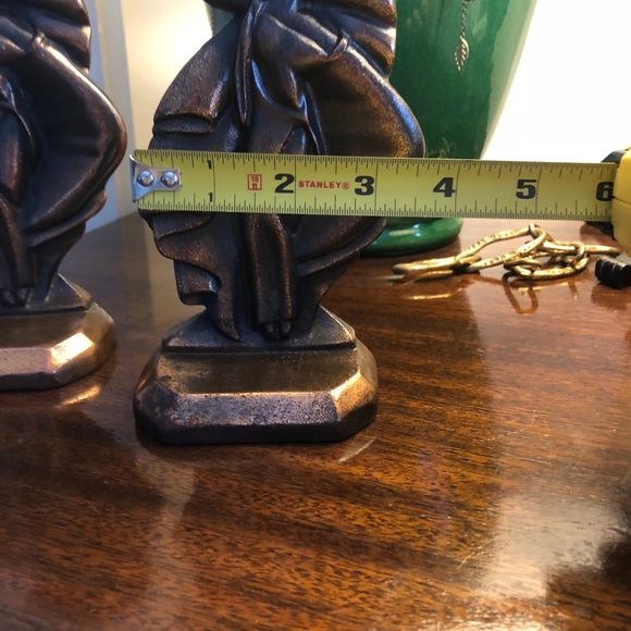 VINTAGE Art Moderne Elegant Lady Bookends - Picture 7 of 10